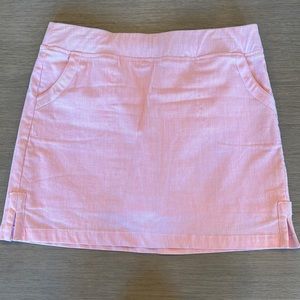 Pink and white skort.